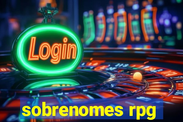 sobrenomes rpg